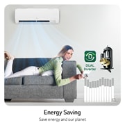 LG 6,6 kW DUALCOOL Special EC Single Split klima-uređaj s jednom unutarnjom jedinicom, lifestyle, S24EC, thumbnail 10