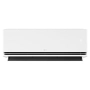 LG 3,2 kW DUALCOOL Nordic Deluxe AI Air klima-uređaj s jednom unutarnjom i vanjskom jedinicom, Prednji prikaz LG klima-uređaja s otvorenim donjim krilcem, NH09SP, thumbnail 2
