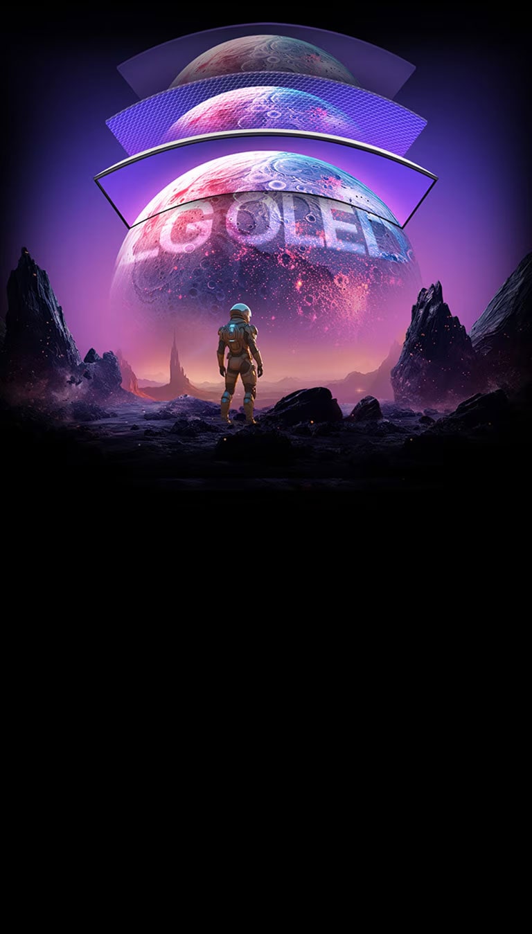 Planetarni prikazi na monitorima LG OLED izgledaju svjetlije i jasnije.