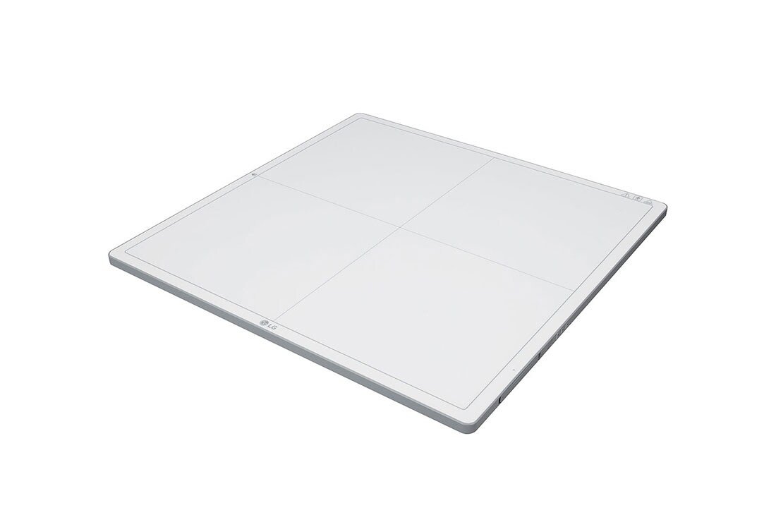 LG Digitalizirani detektor rendgenskih zraka (DXD), Prikaz gornje strane iz kuta od +15 stupnjeva LG digitalnog rendgena 17HK700G-W u bijeloj boji, 17HK700G-WA, thumbnail 5