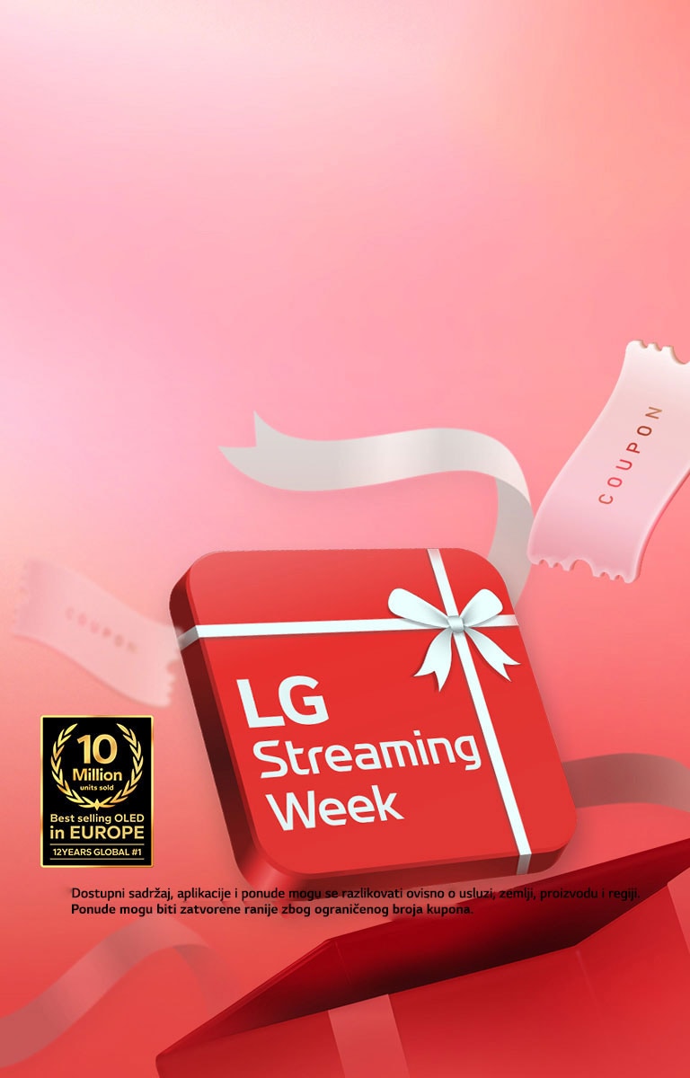 Na crvenom kvadratiću piše „LG Streaming Week”.