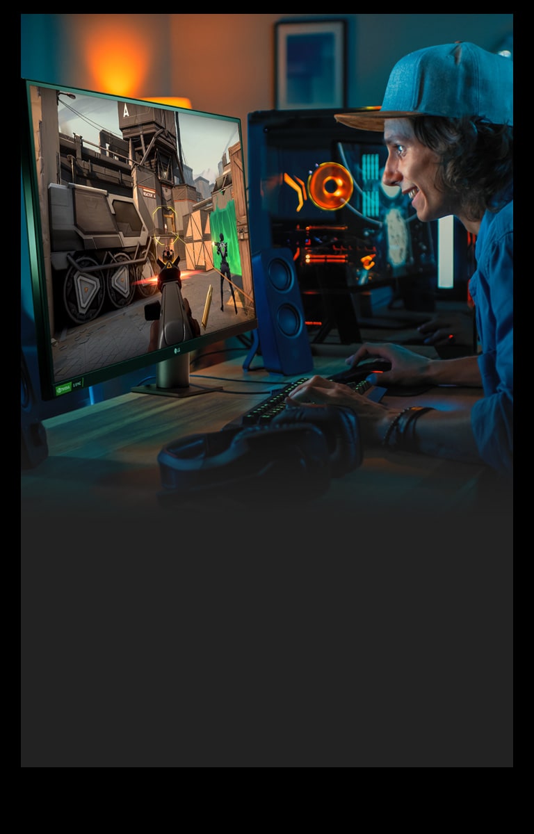 Ergonomski monitor UltraGear™ za igrače videoigara