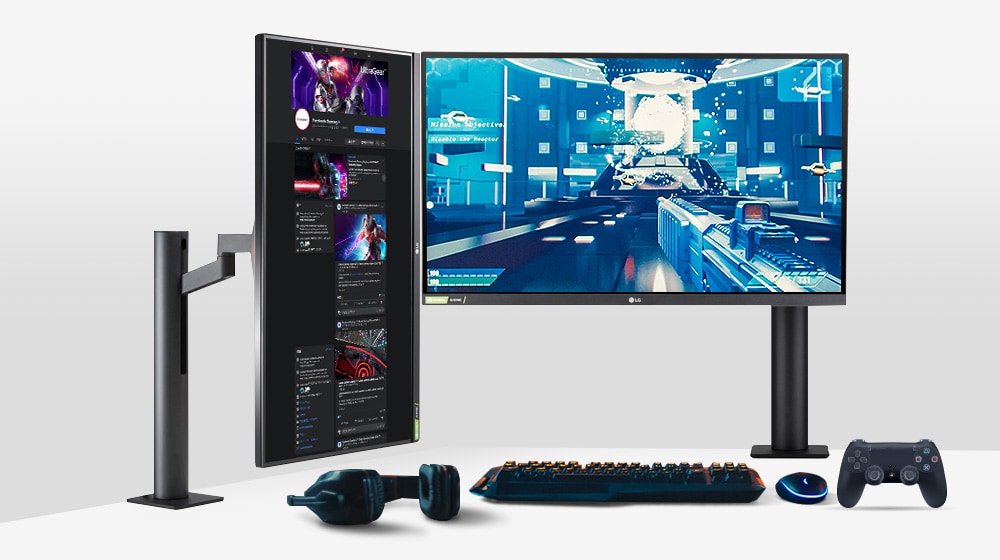 Ergonomski monitor UltraGear za igrače videoigara