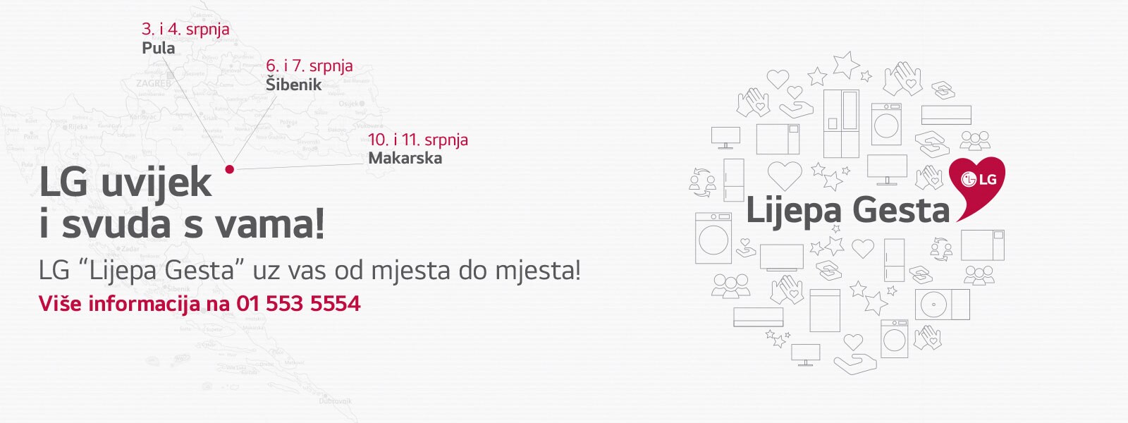 LG Lijepa Gesta uz vas od mjesta do mjesta!