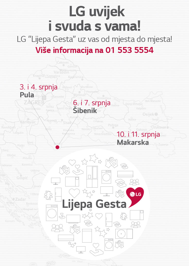 LG Lijepa Gesta uz vas od mjesta do mjesta!