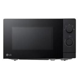 Prednji prikaz LG mikrovalne pećnice od 20 L, crne boje MS2082F.2