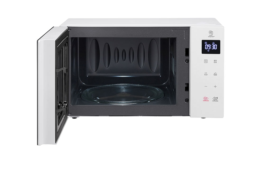 LG Mikrovalna pećnica kapaciteta 20 litara, EasyClean™ premaz, Pogled sprijeda s otvorenim vratima, MS2032GASW, thumbnail 2