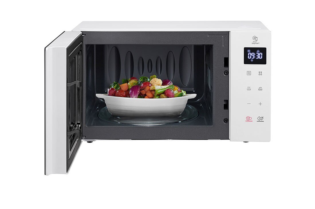 LG Mikrovalna pećnica kapaciteta 20 litara, EasyClean™ premaz, Otvorena prednja vrata s pogledom na hranu, MS2032GASW, thumbnail 3