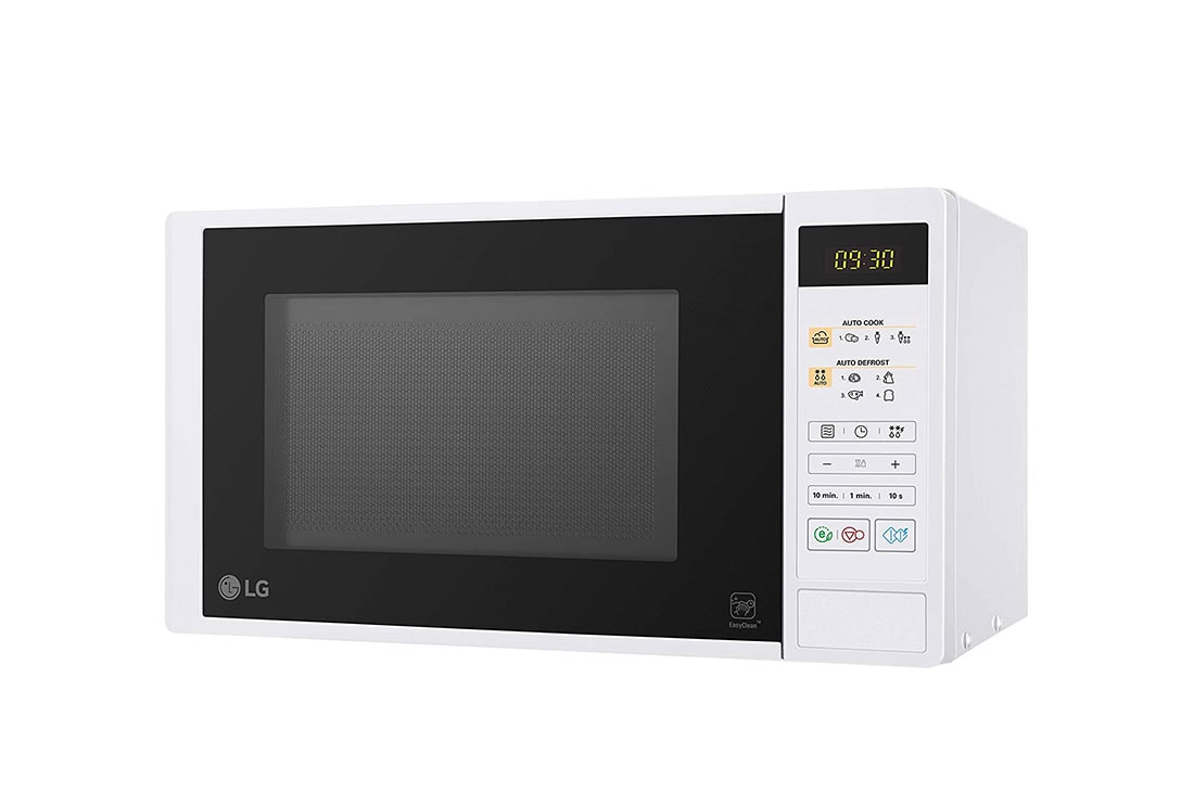 LG Mikrovalna pećnica kapaciteta 20 litara s grillom i tehnologijom Smart Inverter, EasyClean™, bijele boje, slightly left-side view, MS2042DW, thumbnail 3
