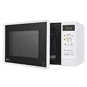 LG Mikrovalna pećnica kapaciteta 20 litara s grillom i tehnologijom Smart Inverter, EasyClean™, bijele boje, left side 30-degree open door, MS2042DW, thumbnail 4