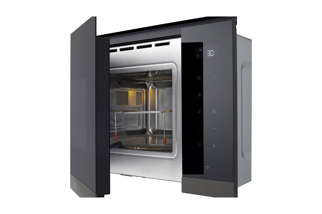 LG Ugradbena mikrovalna pećnica od 25 L s roštiljem, premaz Easy Clean, 900 W, Right view , MG7Z2593B, thumbnail 4