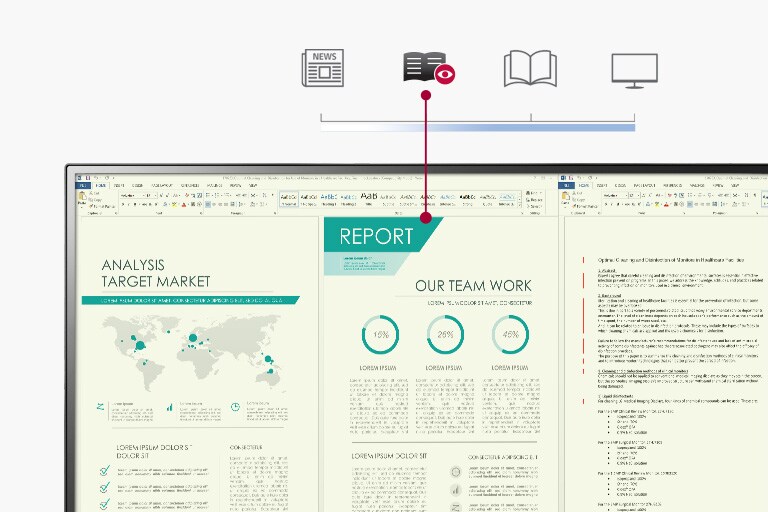 Reader Mode smanjuje plavo svjetlo više od uobičajenog zaslona i stvara zaslon s temperaturom boje sličnoj onoj na papiru.