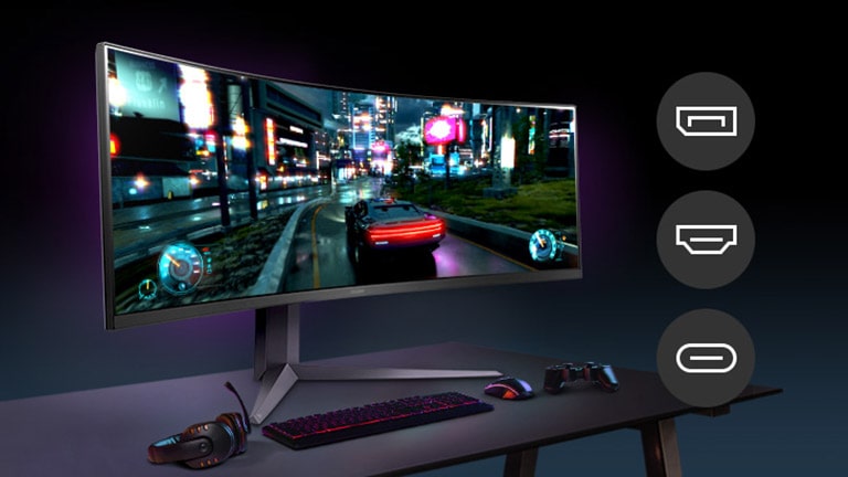 Monitor prikazuje pokretne slike visoke kvalitete, održavajući 200 Hz putem DP, HDMI, USB Type-C veze.