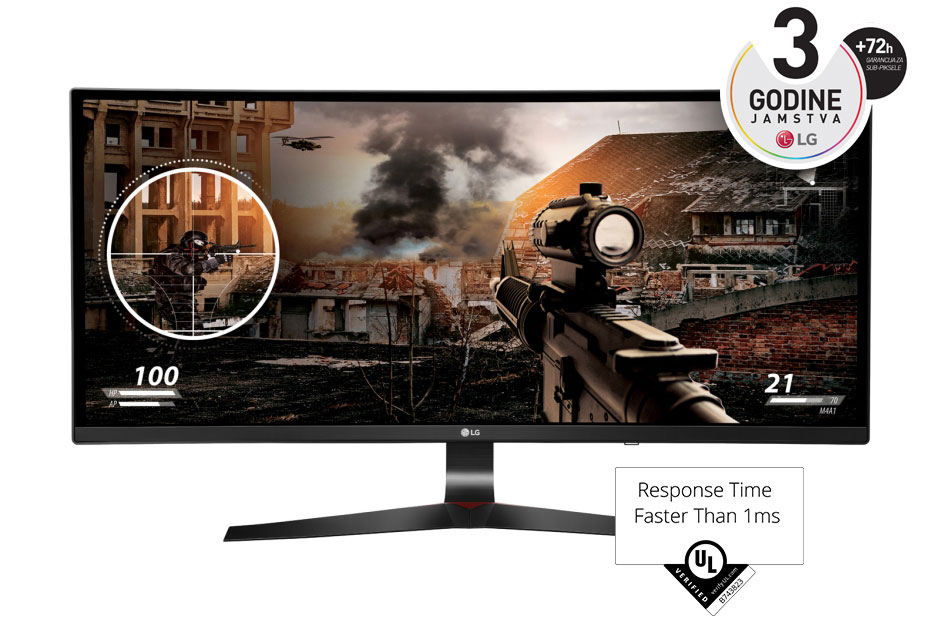 LG 144Hz IPS 21:9 zakrivljeni UltraWide™ monitor za igre 34UC79G, 34UC79G