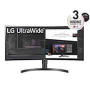 LG 34'' zakrivljeni UltraWide™ QHD (3440 x 1440) IPS monitor, 34WN80C-B, thumbnail 1