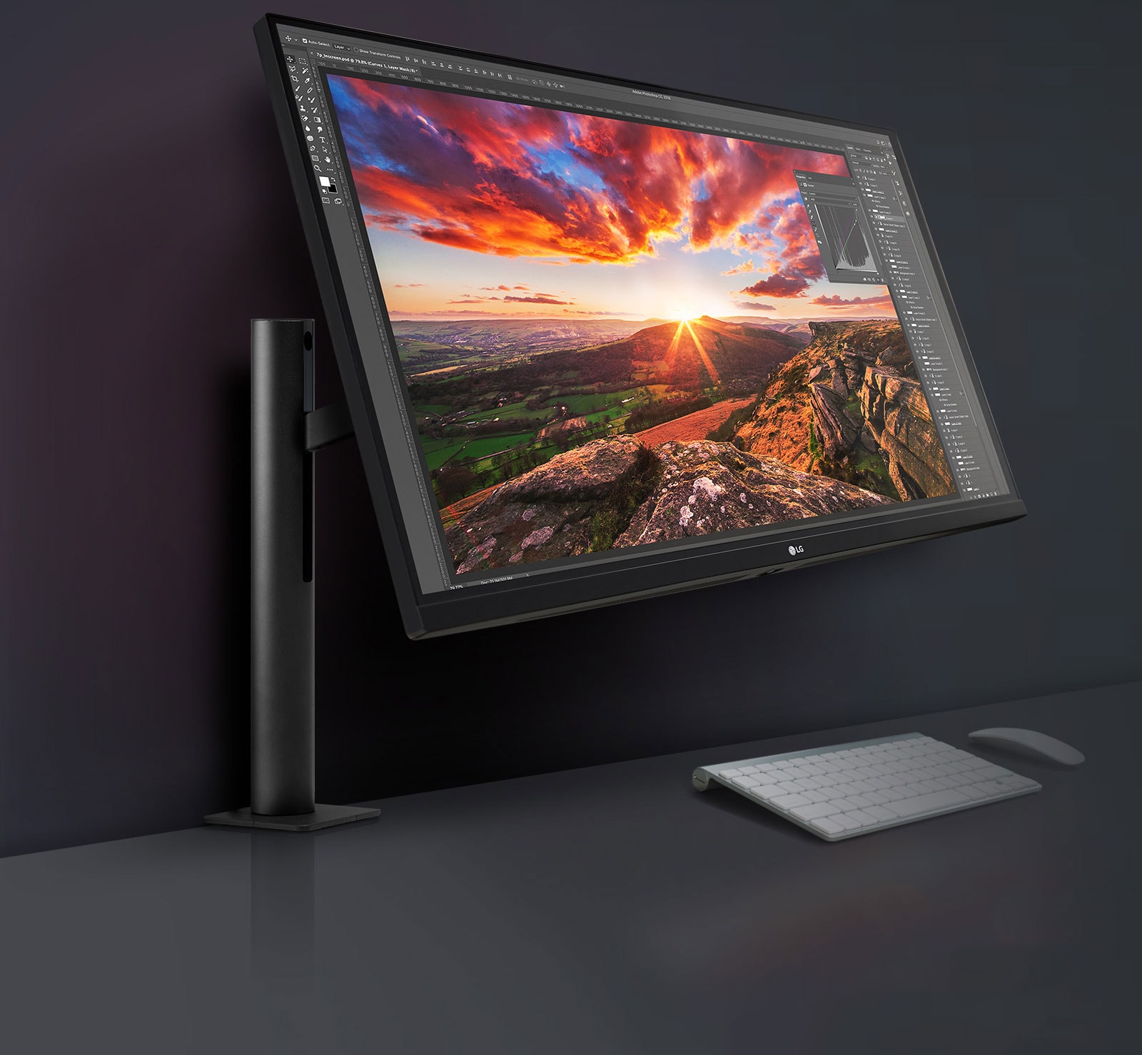 Ergonomski zaslon LG UltraFine™: Osmišljen za vas