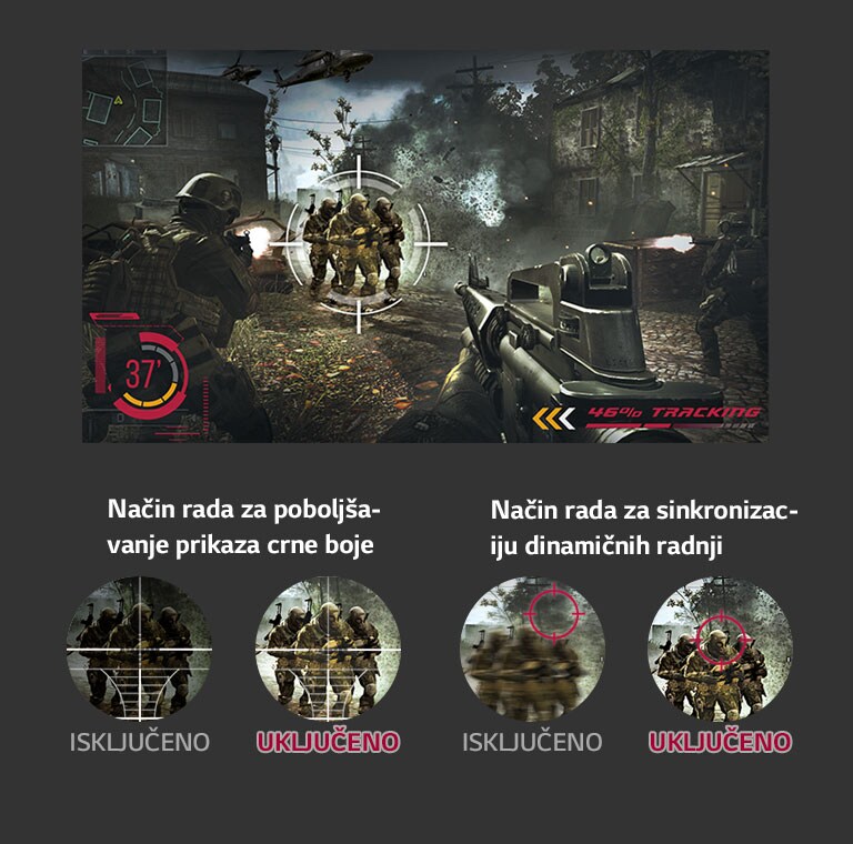 Optimiran za okolinu za igranje videoigara uz način rada za igranje videoigara (Gaming Mode)