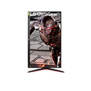 LG 31,5'' Full HD Ultragear™ gaming monitor s brzina osvježavanja od 165Hz i NVIDIA® G-SYNC®, Prikaz prednje strane monitora koji se okreće za 90 stupnjeva, 32GN550-B, thumbnail 7