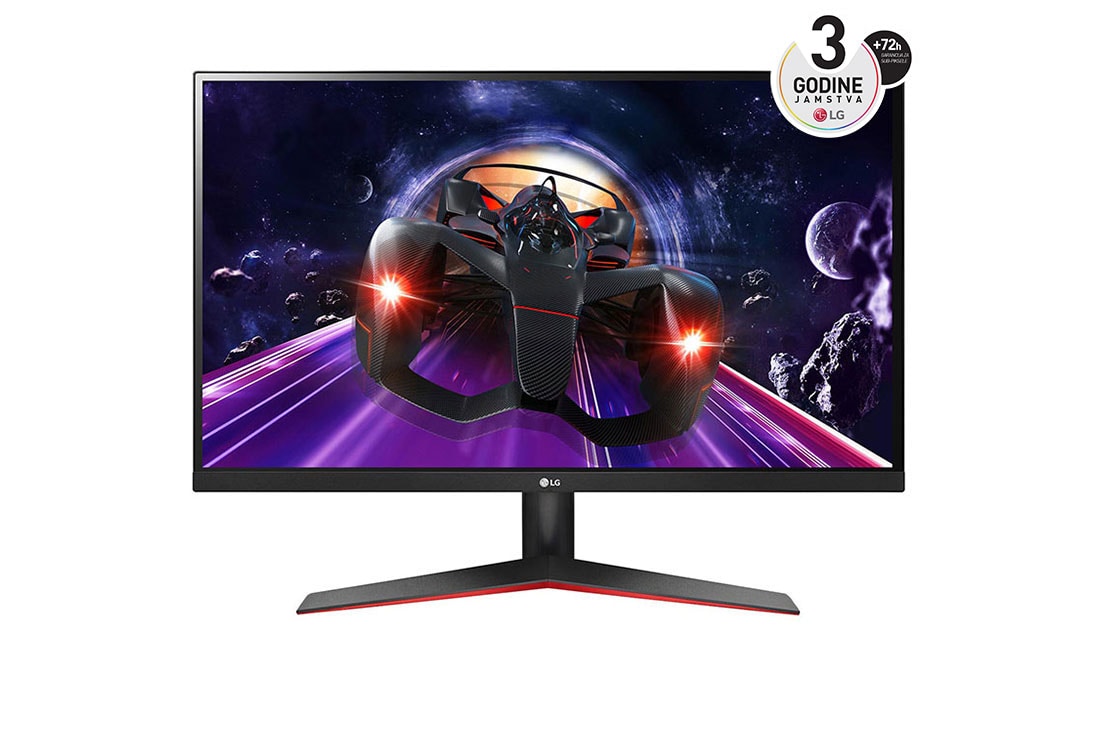 LG 27'' FHD IPS monitor s AMD FreeSync™ i 1ms MBR, prikaz prednje strane, 27MP60G-B