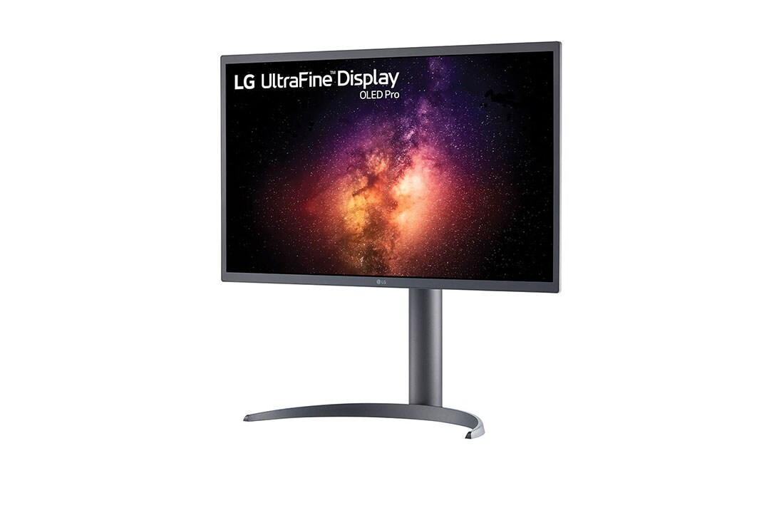 LG 31,5'' UHD 4K OLED monitor s USB-C, prikaz bočne strane iz kuta od +15 stupnjeva, 32EP950-B, thumbnail 2