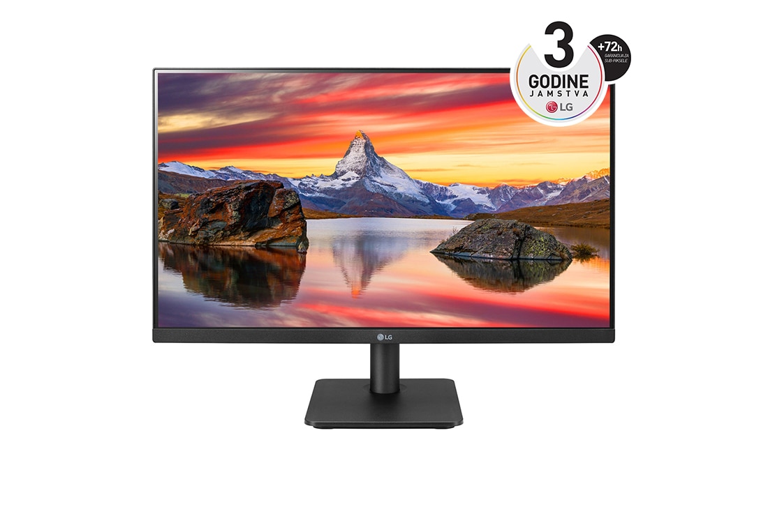 LG 23,8'' Full HD IPS monitor s AMD FreeSync™, prikaz prednje strane, 24MP400-B