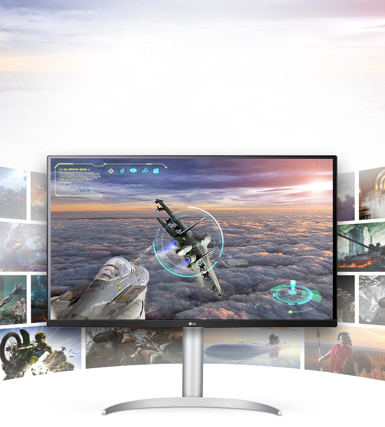 Scena iz videoigre s iznimnom jasnoćom i detaljima u zaslonu LG UHD 4K