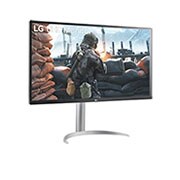 LG 32'' HDR UHD monitor USB Type-C™, prikaz bočne strane iz kuta od +15 stupnjeva, 32UP550N-W, thumbnail 3
