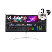 LG Zakrivljeni zaslon UltraWide™ 5K2K Nano IPS od 39,7 inča, prikaz prednje strane, 40WP95C-W, thumbnail 1