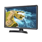 LG 23,6'' TV monitor sa širokim kutom gledanja, prikaz bočne strane iz kuta od +15 stupnjeva, 24TQ510S-PZ, thumbnail 2