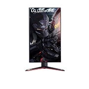 LG 27'' 4K UHD Nano IPS 1ms 144Hz UltraGear<sup>TM </sup>monitor , prikaz prednje strane sa zaslonom koji se okreće za 90 stupnjeva u okomitom usmjerenju, 27GN95R-B, thumbnail 7