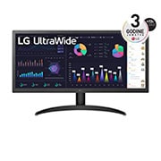 LG 26'' 21:9 UltraWide™ Full HD IPS Monitor with  AMD FreeSync™ , prikaz prednje strane, 26WQ500-B, thumbnail 1