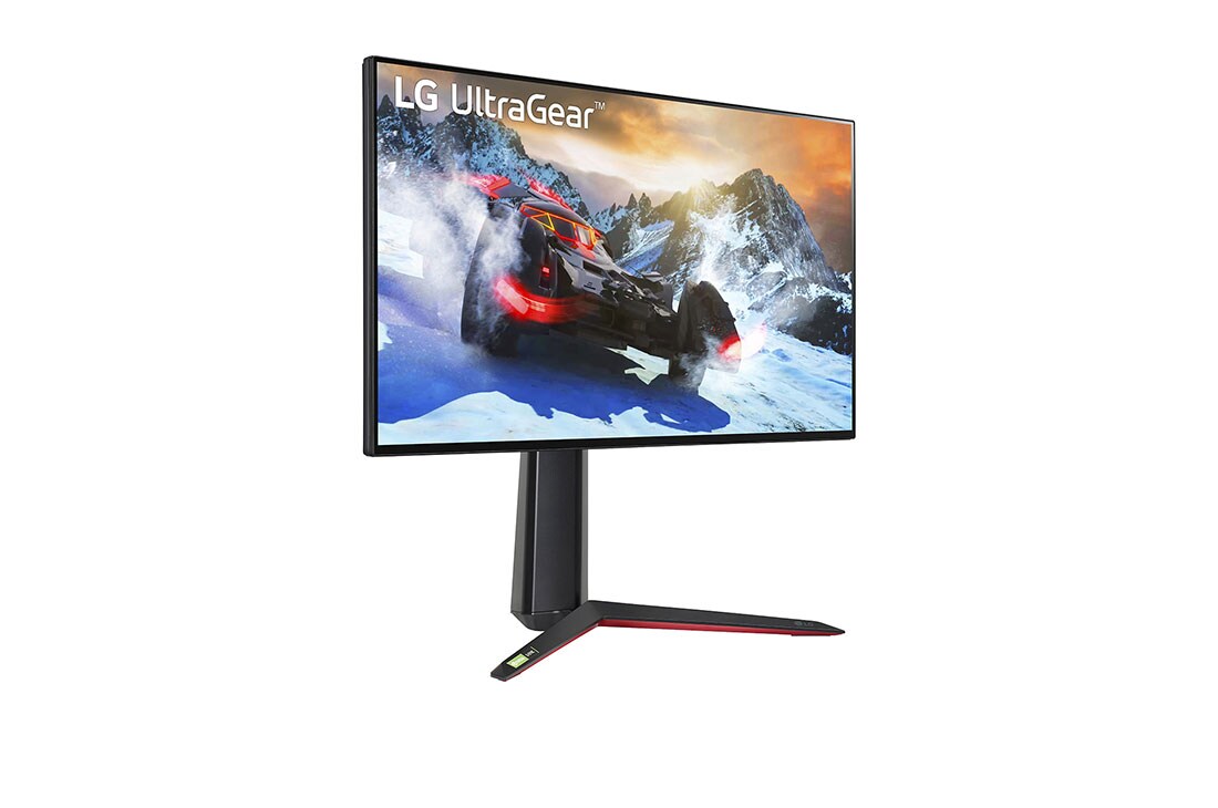LG 27'' UHD 4K UltraGear™ Nano IPS 1ms (GtG) Gaming Monitor with VESA DSC, Prikaz iz perspektive, 27GP95R-B, thumbnail 4