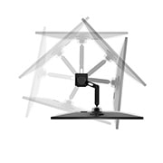 LG Ergonomski monitor UHD IPS 4K od 27 inča s USB priključkom Type-C™, prikaz bočne strane monitora okrenutog po okomitoj osi za  +280˚ , -280˚, 27UN880P-B, thumbnail 6