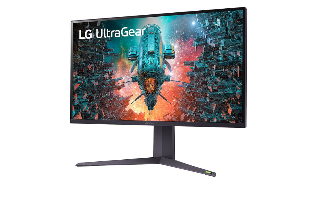 LG 31,5'' 4K UHD IPS UltraGear™ gaming monitor s 1ms vrijeme odziva i NVIDIA G-Sync™ , prikaz bočne strane iz kuta od +15 stupnjeva, 32GQ950P-B, thumbnail 2