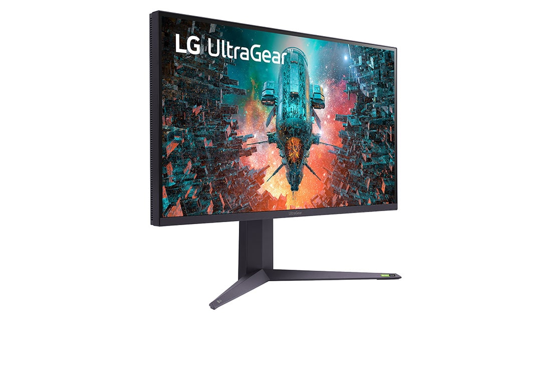 LG 31,5'' 4K UHD IPS UltraGear™ gaming monitor s 1ms vrijeme odziva i NVIDIA G-Sync™ , Prikaz iz perspektive, 32GQ950P-B, thumbnail 4