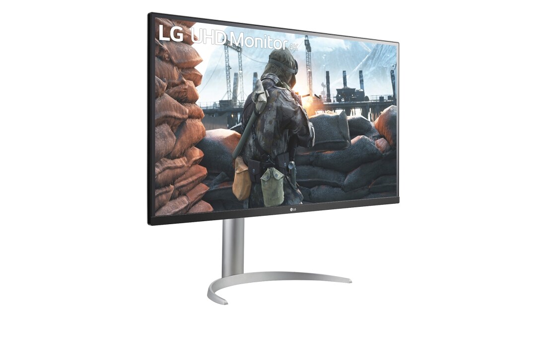LG Monitor UHD 4K IPS od 27 inča s tehnologijom VESA DisplayHDR™ 400, prikaz iz perspektive, 27UP650P-W, thumbnail 4