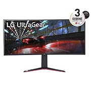 LG 37,5''  21:9  zakrivljen QHD Ultragear™ IPS gaming monitor s HDR10, AMD FreeSync™ (Premium Pro), 38GN950P-B, thumbnail 1