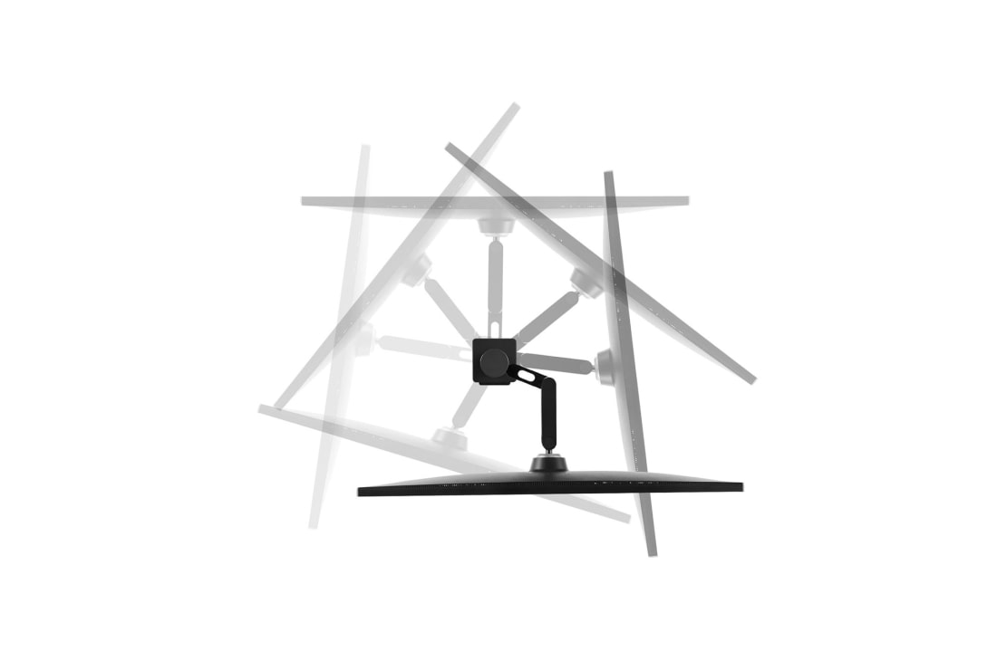 LG 31,5'' UltraFine™ Display Ergo 4K HDR10 monitor, Prikaz bočne strane monitora s nagibom prema dolje, 32UN880P-B, thumbnail 6