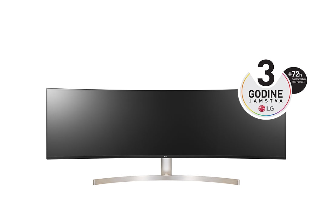 LG UltraWide Dual QHD monitor, 49WL95CP-W - Front View, 49WL95CP-W