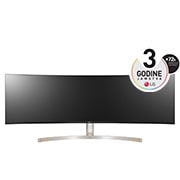LG UltraWide Dual QHD monitor, 49WL95CP-W - Front View, 49WL95CP-W, thumbnail 1