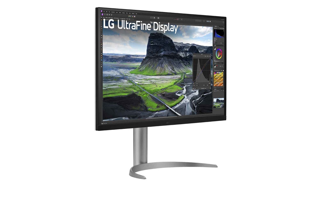 LG 31.5” UHD 4K Nano IPS Monitor s Auto Self Calibration, Prikaz iz perspektive, 32UQ85R-W, thumbnail 4