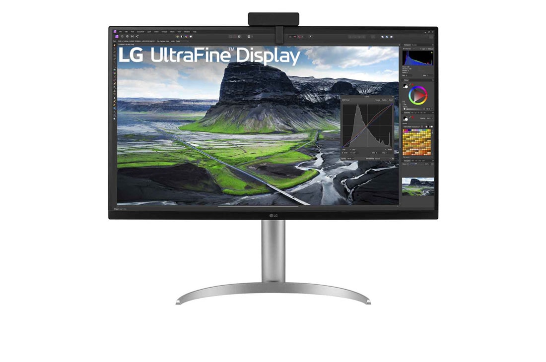 LG 31.5” UHD 4K Nano IPS Monitor s Auto Self Calibration, Prikaz prednje strane s kalibratorom, 32UQ85R-W, thumbnail 6