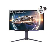 LG 27'' UltraGear™ OLED Gaming Monitor QHD s 240Hz Brzina kadrova i 0.03ms (GtG) vrijeme odziva, prikaz prednje strane, 27GR95QE-B, thumbnail 1