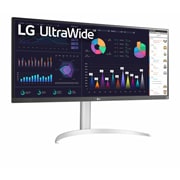 LG 34'' 21:9 UltraWide™ Full HD IPS Monitor s AMD FreeSync™, prikaz bočne strane iz kuta od +15 stupnjeva, 34WQ650-W, thumbnail 3