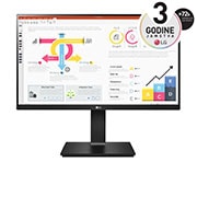 LG 23,8” QHD IPS monitor omjera 16:9 s brzinom osvježavanja od 60 Hz, prikaz prednje strane, 24QP750P-B, thumbnail 1