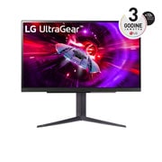 LG 27” UltraGear™ omjer slike 16:9, dvostruki QHD, monitor za igrače s brzinom osvježavanja od 240 Hz, prikaz prednje strane, 27GR83Q-B, thumbnail 1