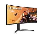 LG 34” UltraWide™ 21:9 omjera slike, zakrivljeni VA monitor s brzinom osvježavanja od 160 Hz, prikaz bočne strane iz kuta od +15 stupnjeva, 34WP75CP-B, thumbnail 4