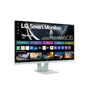 LG 27” Full HD IPS pametni monitor s operativnim sustavom webOS, prikaz bočne strane iz kuta od +15 stupnjeva, 27SR50F-G, thumbnail 4