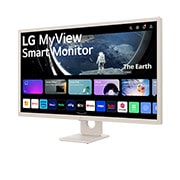 LG MyView 32” Full HD IPS pametni monitor s operativnim sustavom webOS, prikaz bočne strane iz kuta od -15 stupnjeva, 32SR50F-E, thumbnail 3