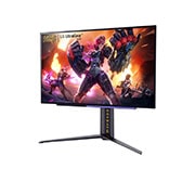 LG 27” UltraGear™ 16:9 omjer slike OLED QHD League of Legends Edition gamer monitor s brzinom osvježavanja od 240 Hz, prikaz bočne strane iz kuta od -15 stupnjeva, 27GR95QL-B, thumbnail 2